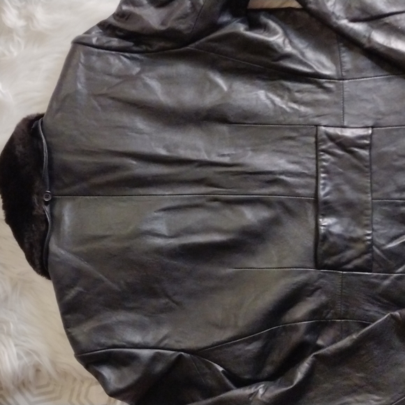 Anne Kline genuine lambskin trench coat. SzL-XL - Picture 13 of 17